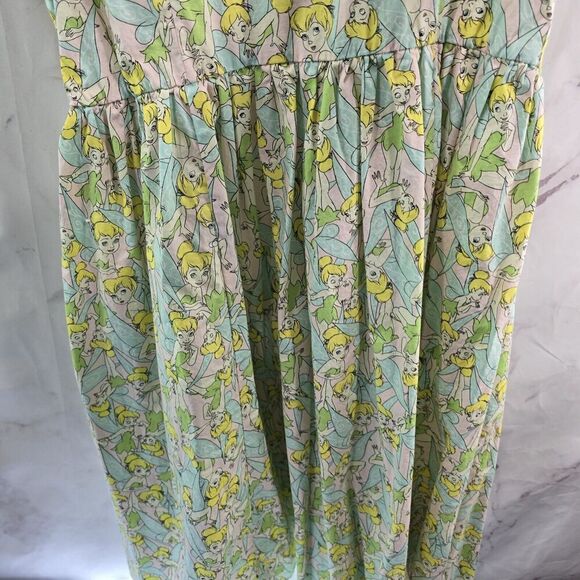 Torrid X Disney Shirt Dress Womens 10 M Actual Large Tinker Bell Midi Button - Picture 7 of 12